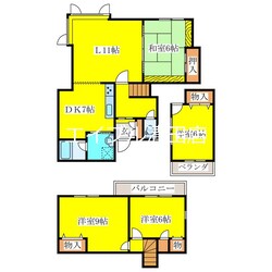 大曲南ヶ丘5丁目戸建の物件間取画像